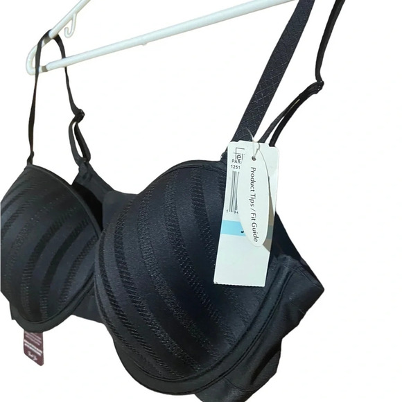 NWT. Felina Parallel Demi Contour Bra Black 125147 34C - Picture 2 of 4
